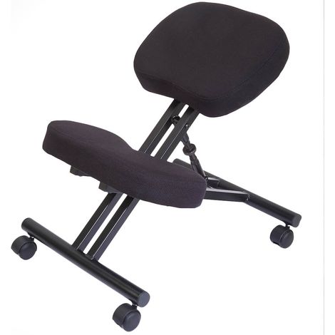 Sedia Sgabello Svedese da Ufficio Ortopedico Ergonomico in Acciaio Tosini F 2913