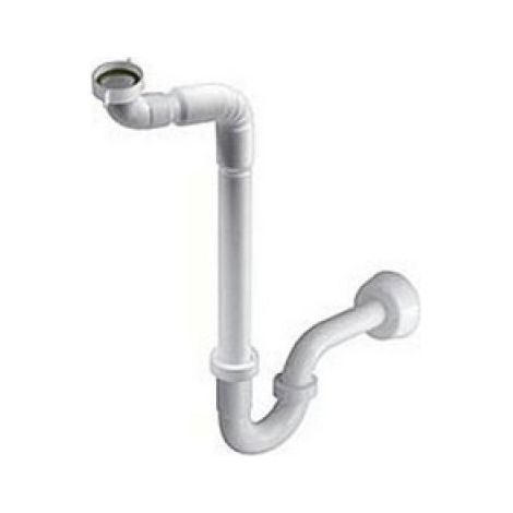 SIFONE CON BRACCIO FLESSIBILE PER LAVABI RECLINABILI 1" 1/4 x 32