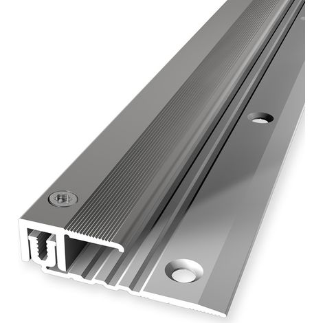 PROVISTON Abschlussprofil Parkettausgleich Breite: 28 mm Höhenausgleich: 6.5 - 16 mm Länge: 1000 mm Aluminiumprofil Edelstahloptik 1 Stück (1/5)