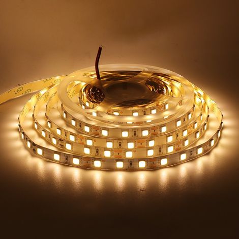 LED-Streifen, Leuchte, Beleuchtung, Lampe, Licht, IP65, Warmweiß, 5 Meter, klebend 2