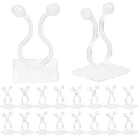 Plante Support Clips 50 Pcs pour Plantes Grimpantes Crochet Fixateur Mural Auto-adhésif Support Décoration de la Maison,
