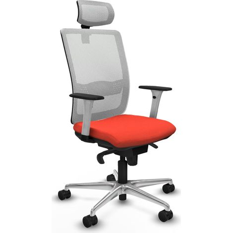 Fauteuil piqueras y crespo Haches blanc aluminium maille (1/2)