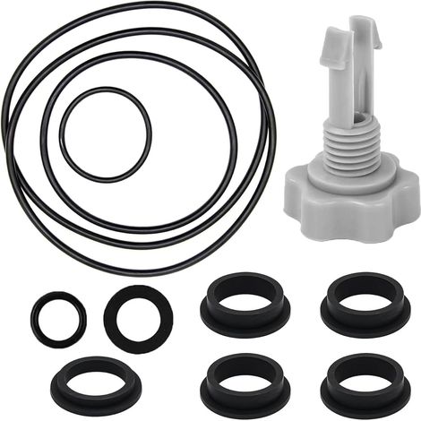 Kit de pièces de Rechange Compatible avec Pompe à Filtre à Sable modèle 25013, Joints et vanne de Purge d’air (10460) pour Piscine Hors-Sol