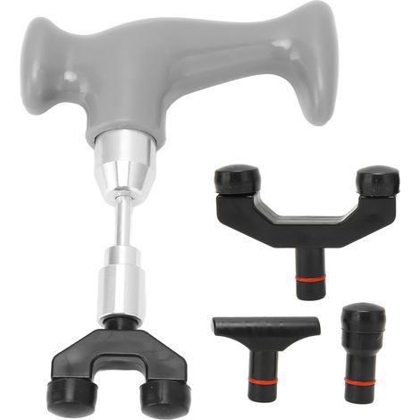 Pistolet de Massage Musculaire Percutant pour Jambes Bras Dos, Thérapie de Soulagement des Douleurs et Détente Musculaire Profonde, Maniable et Léger - Gris (1/5)