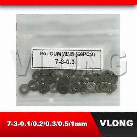 Injecteur de carburant diesel w 7-3-0,1 mm, rondelle de réglage de pression, cales 0,1 mm 0,2 mm 0,3 mm 0,5 mm 1 mm, patin de réglage de pression (1/3)