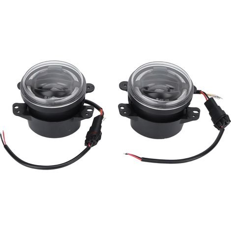 Lot de 2 feux antibrouillard ronds à LED de 4 pouces pour pare-chocs avant, compatibles avec Jeep Wrangler 2007-2018 (1/5)