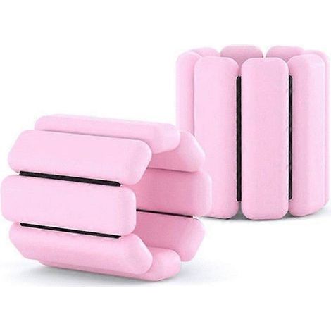 Adjustable Wrist and Ankle Weights for Men and Women, Set of 2, Wearable Bracelet, Pink (1/3)