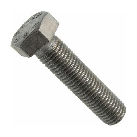 Vis à métaux tête hexagonale, entièrement filetée (TH) inox - Longueur: 10 - Qualite Inox: A2 - Diamètre: 4