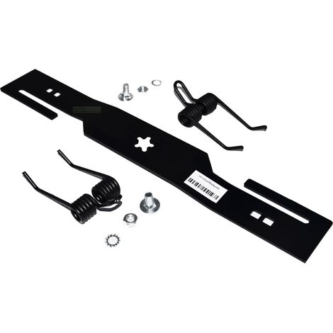 Lame de scarificateur avec trou étoile à 5 branches + ressorts pour Husqvarna, Partner, McCulloch, etc. (1/4)