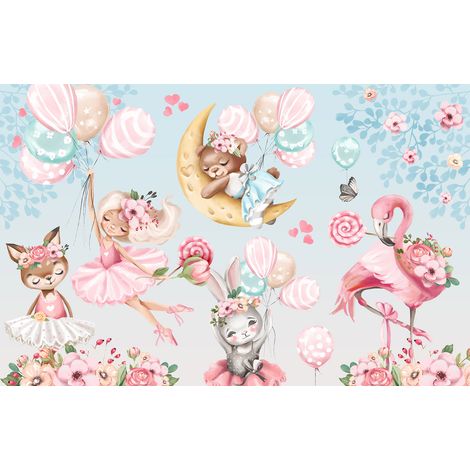 Papier peint panoramique Enfants - Féerique - 130 cm x 84 cm (1/2)