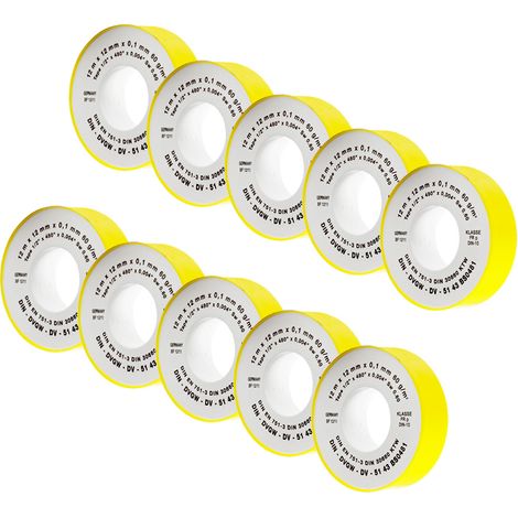Hochtemperaturbeständiges Solar Gewindedichtband (Feingewinde) - 12m (1/4)