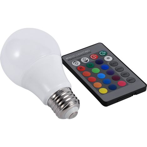Ampoule LED RGB - Culot E27 E14 B22 E26 - 16 Couleurs Et 4 Modes - Télécommande Incluse - 85V-265V (1/3)