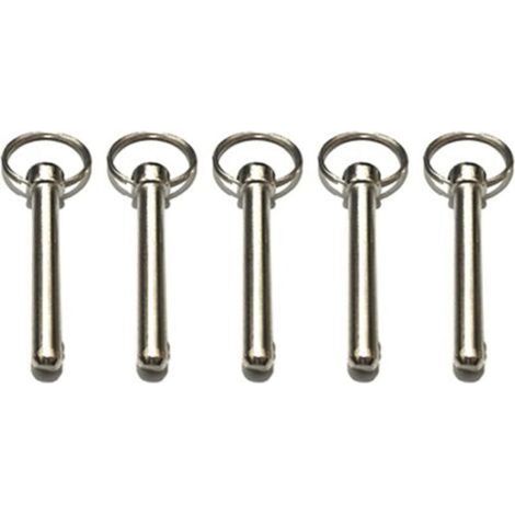 10 Stück Schnellverschlussbolzen 8 mm mit Federkugel, Zubehör für Bootszubehör, Bimini-Top-Bolzen, Durchmesser 8 mm, Gesamtlänge 7 (1/4)