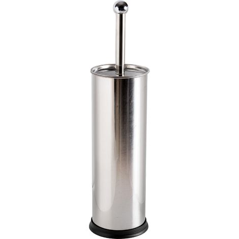 Porta Scopino WC con Scopino in Acciaio Inox Design Moderno Ø10x38 cm Antiruggine Base Antiscivolo Bagno Elegante e Igienico Il Gruppone (1/5)