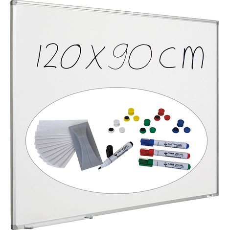 eurokraft pro 486868 Kit tableau blanc Economy tôle d'acier (1/5)