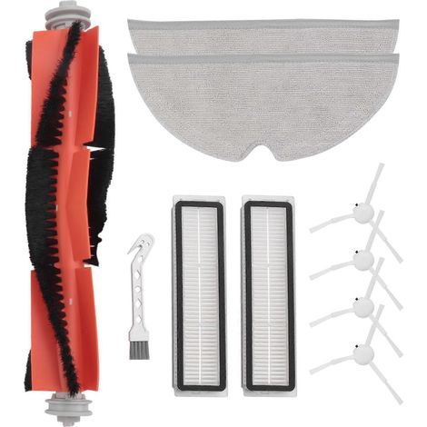 Lot de 2 Brosse Latérale Principale, Filtre HEPA et Serpillère pour Aspirateur Robot Dreame D9, L10 Pro, D9 Max, D9 Pro, D9 Mistral RLS5 (1/5)