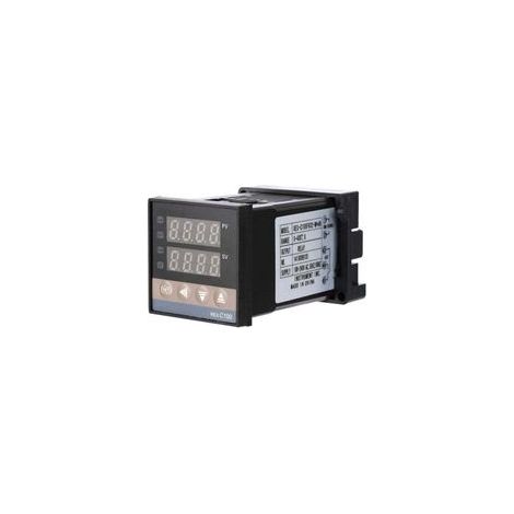 Termostato digital REXC100FK02MAN de 0℃ a 400℃ con controlador de temperatura LED y alarma, controlador de temperatura PID LED.