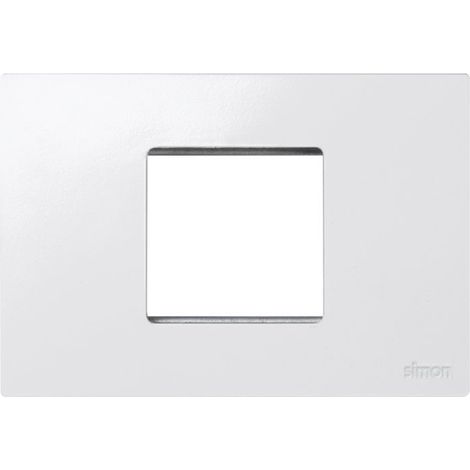 Placa americana blanca 2 módulos estrechos SIMON 27 PLAY 2700612-030