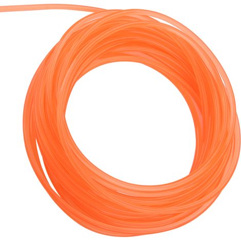 Courroie ronde PU polyuréthane orange, surface lisse, 6mm x 10m, transmission de puissance, courroie de renvoi, bande ronde pour moteur, 10 mètres, diamètre 6 mm, usage industriel, courroie d'entraîne (1/4)