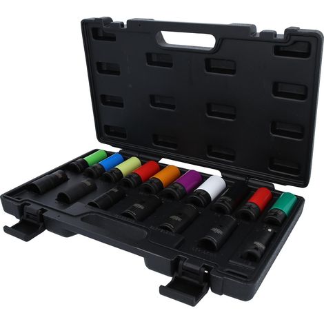 KS TOOLS  1/2"  MASTER Especial  Juego  de Vasos  de Impacto  para Tornillos  de Rueda,  17  piezas -  515.0885 (1/4)