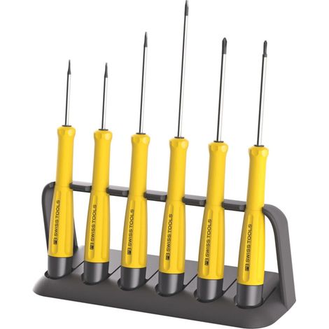 PB Swiss Tools Werkstatt-Schraubendreher-Sortiment, ESD, Schlitz und Phillips, 6-teilig (1/2)
