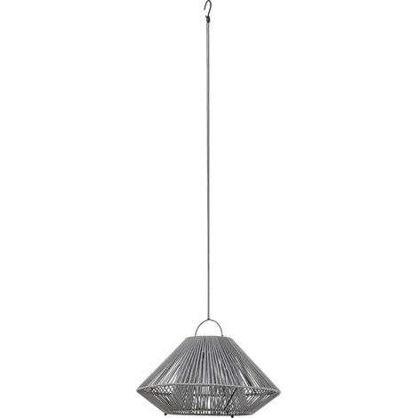 [NEUWERTIG] B-Ware Lindby Hängeleuchte Pendelleuchte LED Solarleuchte Grau USB IP54 Balkon Terrasse (1/2)