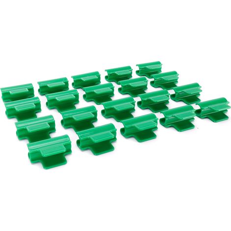 20 Kunststoff-Folienclips, Gewächshausclips für Pflanzen, Befestigungsbänder für Gartenplanen, Gartenbedarf (1/5)