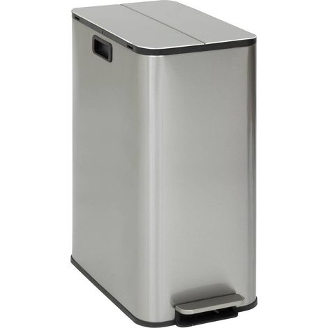 Poubelle delta avec pedale 2x28l inox - 5five (1/5)