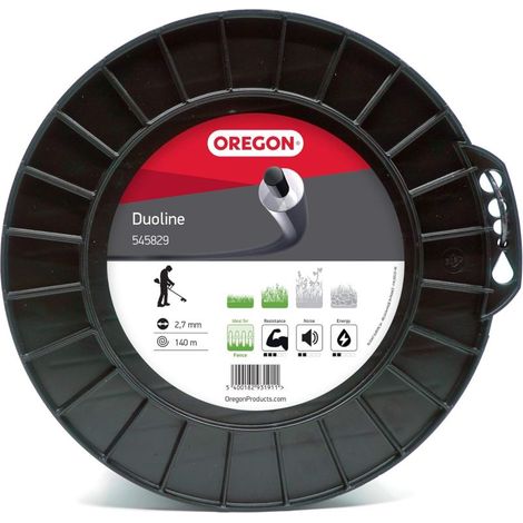 Filo decespugliatore Tondo Duoline Trasparente/Nero ø2.7mm/140m Oregon 545829