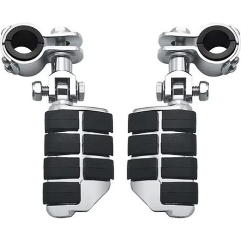 Accessoires moto compatibles avec Harley-Davidson Glide, Road King, Softail, Dyna 883 : repose-pieds avant universels et repose-pieds acrobatiques