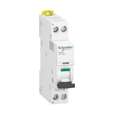 SCHNEIDER ACTI9 IDT40K INTERRUTTORE 6A PH+N CURVA 4.5KA 230V - A9P71606