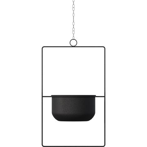 maceta, macetero, jardinera Olla de cocina 25 Cmx17 Cmx40 Cm 100% Metal Negro (1/5)