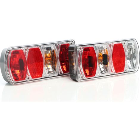 XPOtool Luces traseras 2 piezas conexión T.2 para remolques o caravanas con luz de la matrícula (1/5)