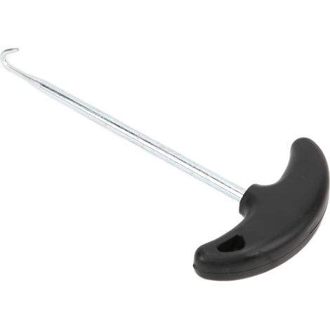 Extracteur en T pour ressorts de pots d'échappement, outil universel de montage pour motos, voitures et vélos, crochet de traction robuste. (1/5)