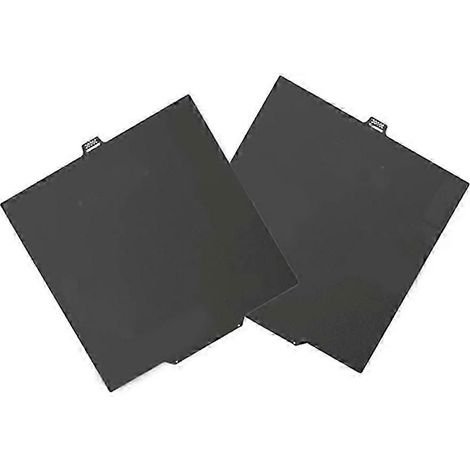 Deux plateformes d'impression QIDI Q2 PEI compatibles pour la texturation double face de tôles d'acier à ressort et d'acier magnétique, 280x280mm. (1/5)