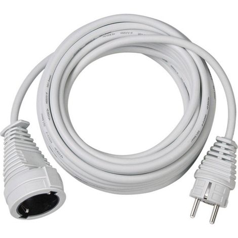 Brennenstuhl 1168460 Strom Verlängerungskabel   Weiß 10.00 m H05VV-F 3G 1,5 mm²