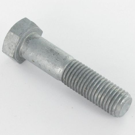 Corps de boulon filetage partiel Tête hexagonale TH M12X40 Classe 8.8 Forte tenue à la corrosion Acier galvanisé à-1 pièce (1/2)