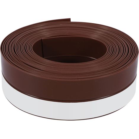 Bande d'étanchéité en caoutchouc de Silicone, 5 mètres de Long, bande d'étanchéité pour porte et fenêtre, marron (1/5)