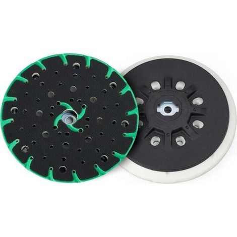 Plateau ponceuse 150 mm avec aspiration de poussière - Filetage de raccordement M8 - remplacement du festool plateau ponceuse, compatible avec le ponceuse excentrique 150mm bosch makita etc.