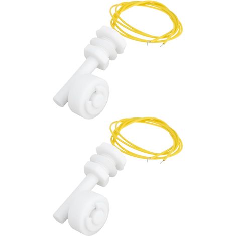 Lot de 2 Interrupteurs à Flotteur Miniatures 220 V pour Réservoir d'eau Piscine Jardin étang Capteur de Niveau de Liquide (1/5)