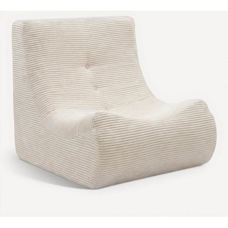 Modularer, zusammenklappbarer 1-Sitzer-Sessel BILLY mit Sitzheizung, beigefarbener Cord (1/5)
