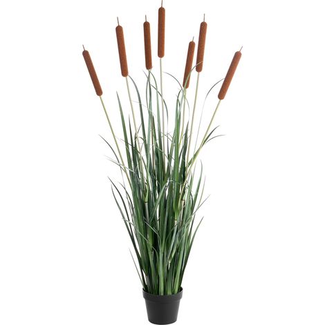 Artificial Potted Plant Green Synthetic Material 135 cm Decorative Indoor Accessory Handmade BULRUSH (1/5)