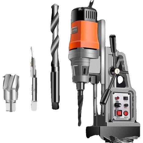 Taladradora magnética de núcleo, 1710 W, 220 V, 0-700 rpm, 50 x 40 x 30 cm, 12 kg (1/5)
