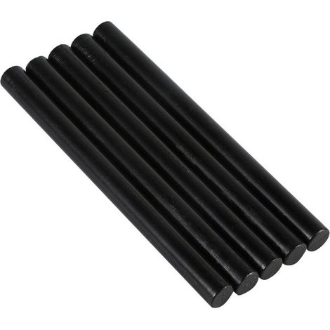 Jeffergarden Lot de 5 bâtonnets de cire pour sceaux, parfaits pour sceller des cartes d'invitation vintage (anniversaire, mariage, etc.) (noir) (1/2)