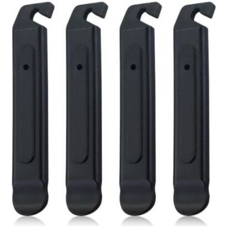 4pcs Bike Tire Lever, Bike Tire Lever, Black Plastic Bike Tire Repair Tool, Portable Bike Tire Repair Tool (1/4)