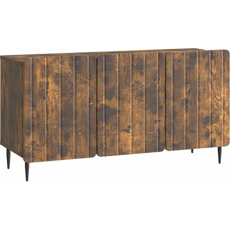 Mobile TV Rovere Fumo 99 x 34,5 x 52 cm Legno ingegnerizzato vidaXL