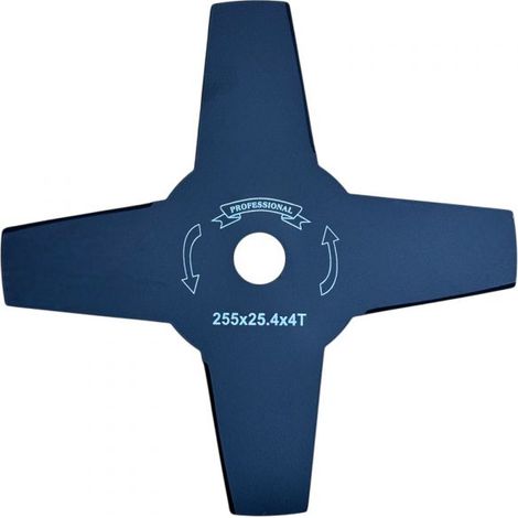 Ricambio Disco Per Decespugliatore 4 Lame Lama 255 mm Foro 25,4 mm 07854