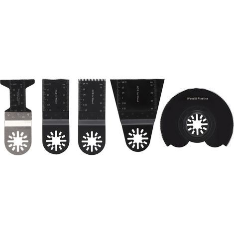 5-piece set of high-carbon steel oscillating saw blades for cutting wood and plastic (1/5)
