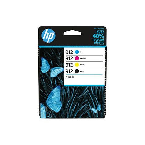 HP 912 4-pack Black/Cyan/Magenta/Yellow Original Ink Cartridges Druckerpatrone 4 Stück(e) Standardertrag Schwarz, Cyan, Magenta, Gelb
