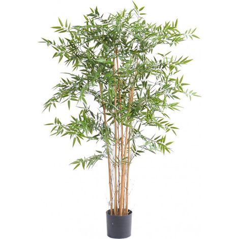 Plante artificielle haute gamme Spécial extérieur en Bambou artificiel, couleur verte - Dim : 150 x 75 cm (1/2)